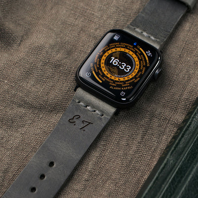 Tek Katlı Deri Apple Watch Kordon