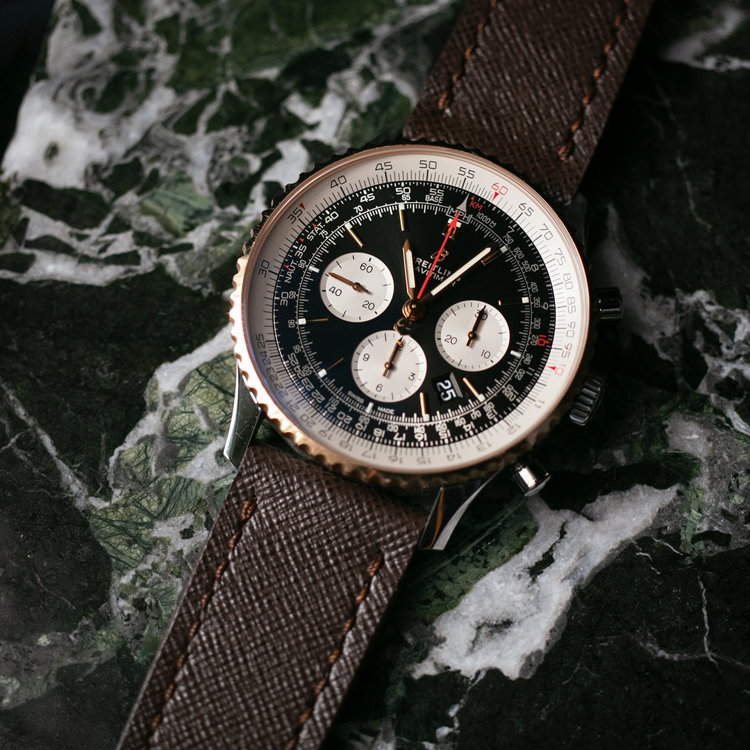 Saffiano Bitter Deri Saat Kayışı