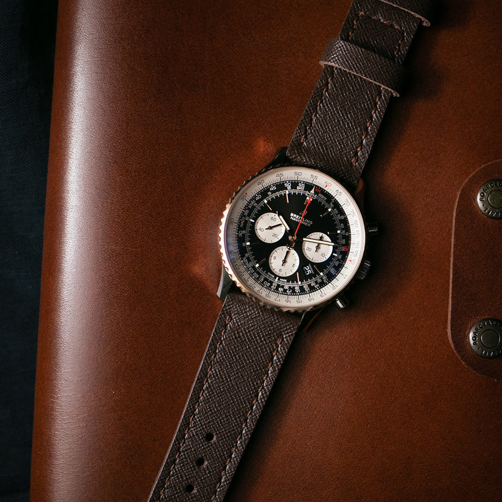 Saffiano Bitter Deri Saat Kayışı