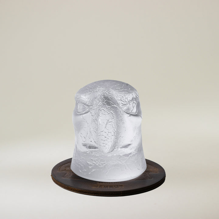 Cam Biblo Heykel - Kartal Başı - Cam Aksesuar