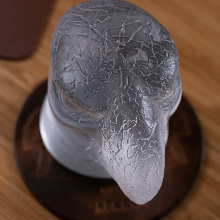 Cam Biblo Heykel - Kartal Başı - Cam Aksesuar