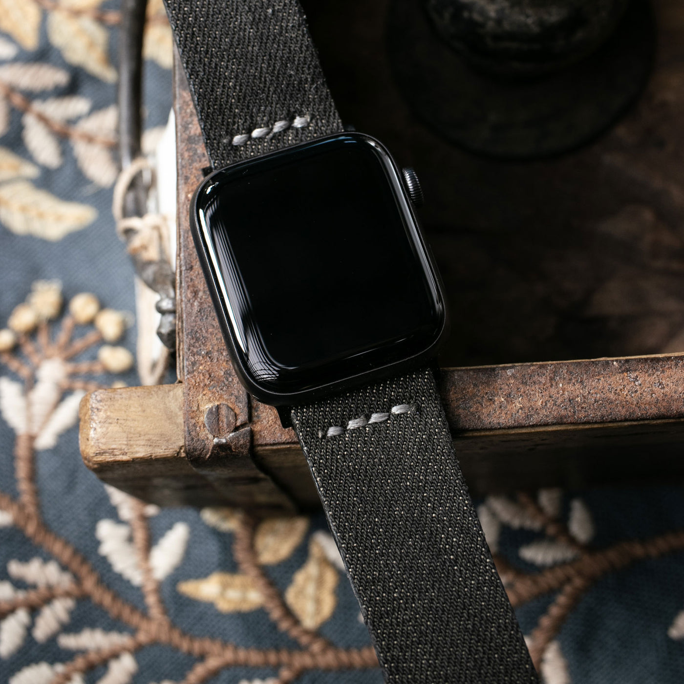 Denim Strap #01 - Apple Watch Kot Saat Kayışı