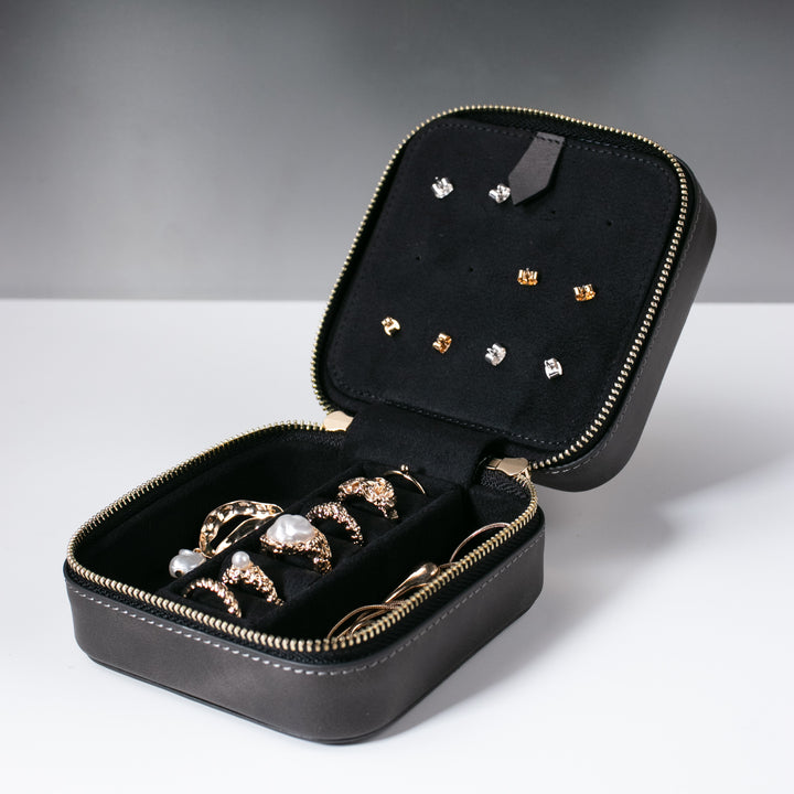 Deri Takı Kutusu - Antrasit - Aksesuar