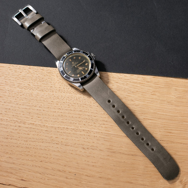 Military Deri Nato Kayış - Antik Gri