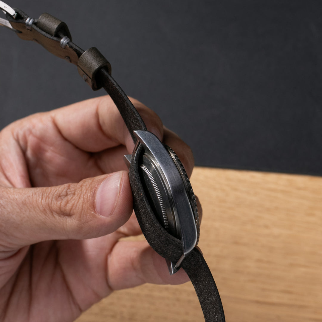 Military Deri Nato Kayış - Antik Gri