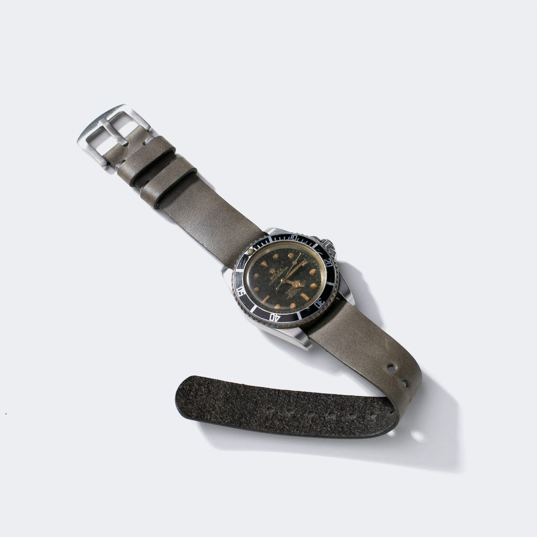 Military Deri Nato Kayış - Antik Gri