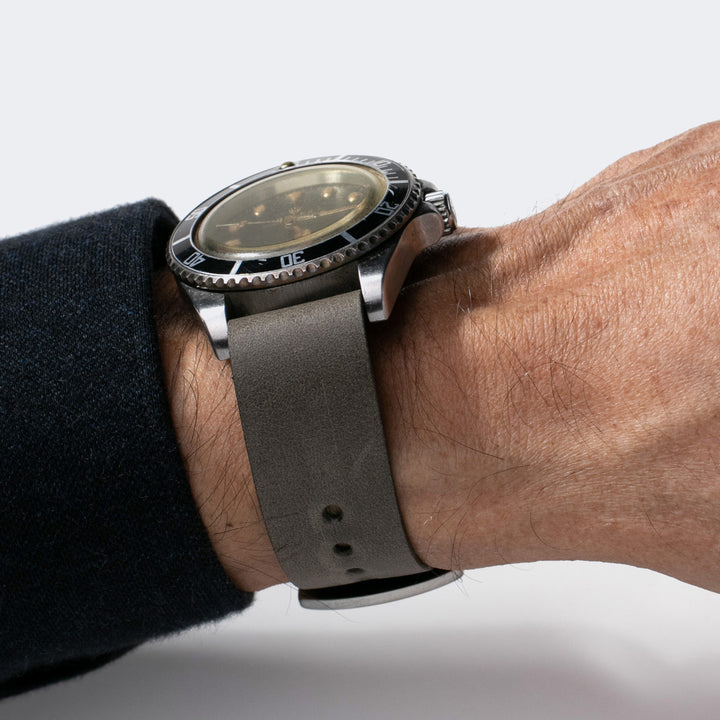 Military Deri Nato Kayış - Antik Gri