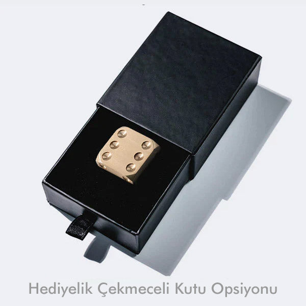 Pirinç Zar Kağıt Ağırlığı