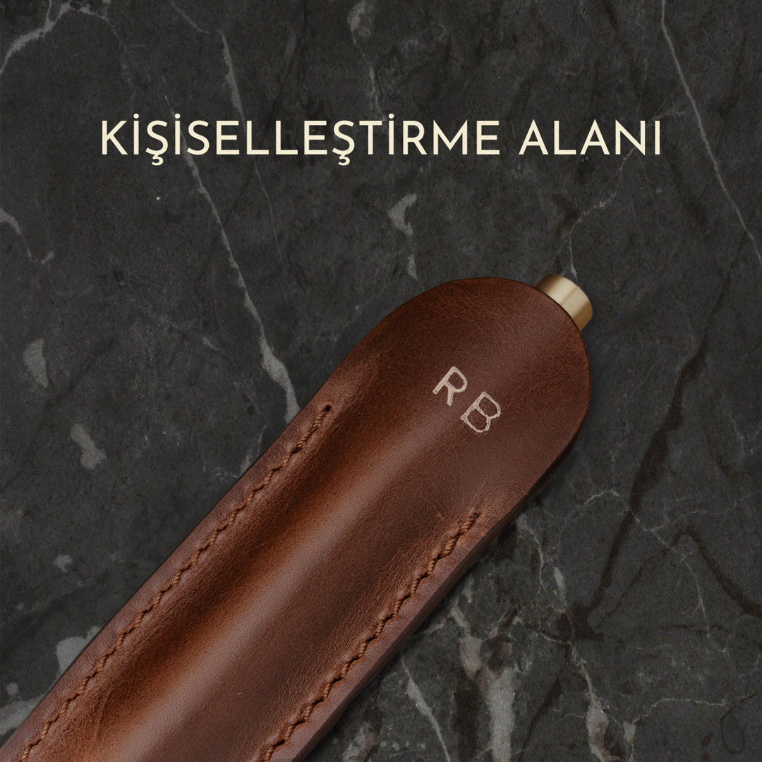 Deri Tekli Kalem Kılıfı