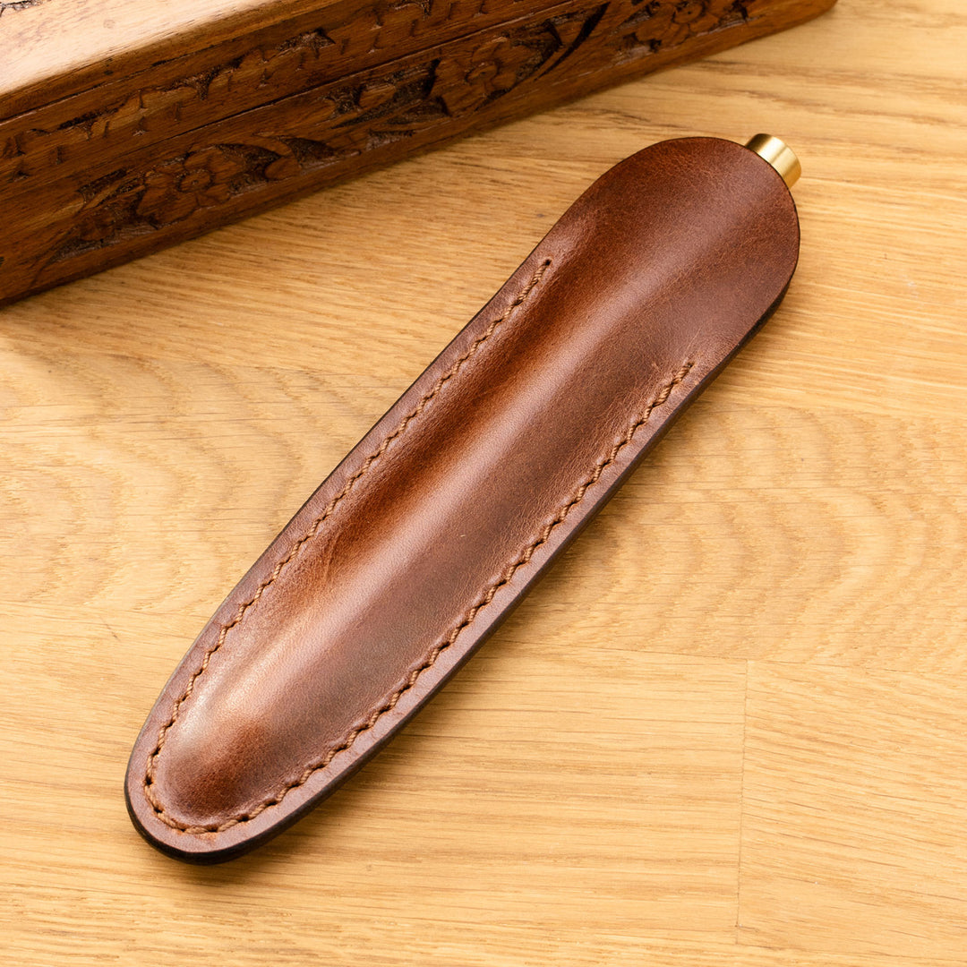 Deri Tekli Kalem Kılıfı