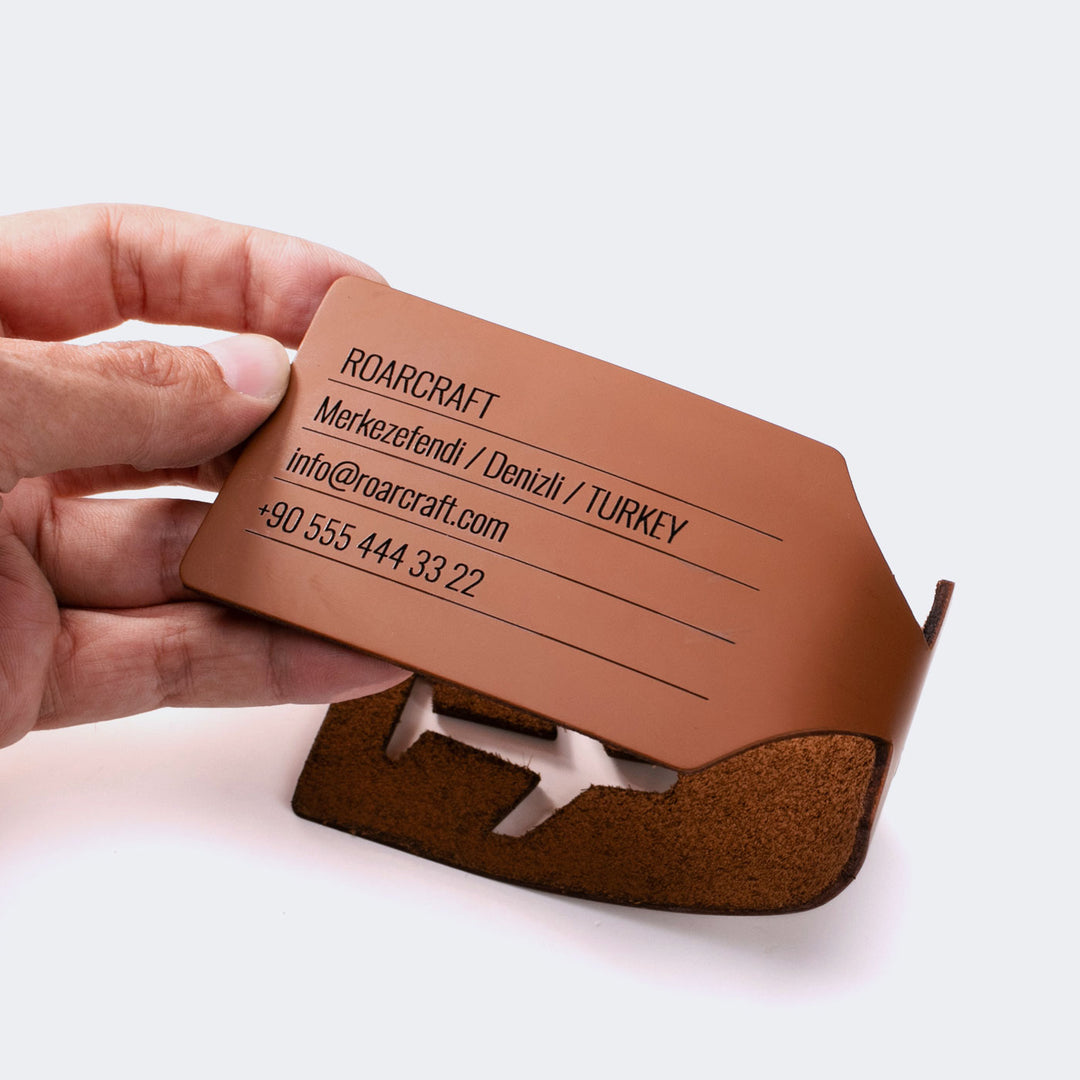 Deri Bavul Etiketi - Kişiye Özel İsim