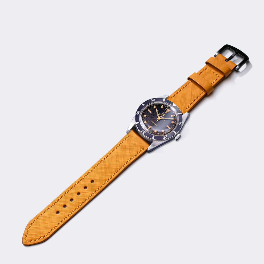 Saffiano Amber Deri Saat Kayışı