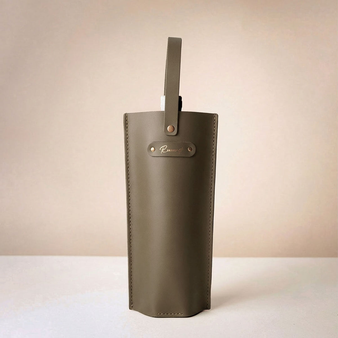 Deri Şarap Taşıma Kılıfı