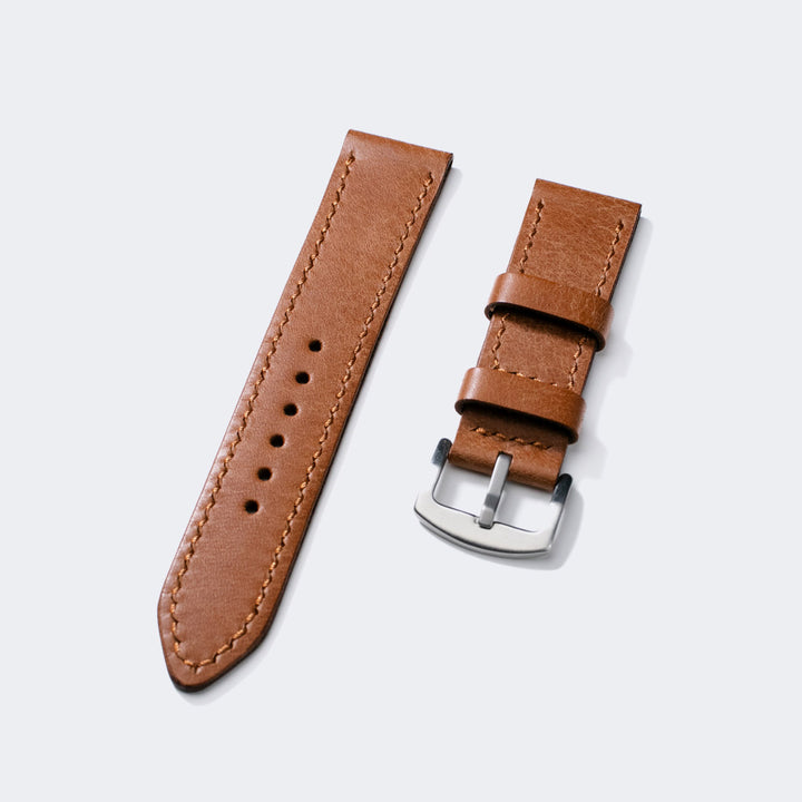 Pueblo Çift Katlı Deri Saat Kayışı - Fındık