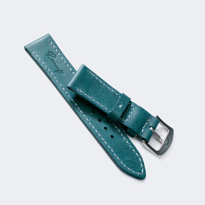 Pueblo Çift Katlı Deri Saat Kayışı - Dusk Blue