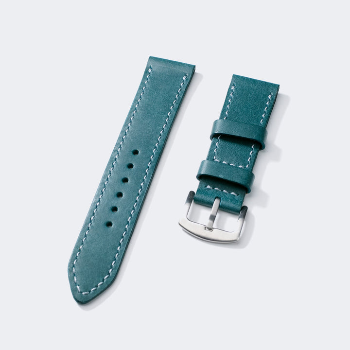 Pueblo Çift Katlı Deri Saat Kayışı - Dusk Blue