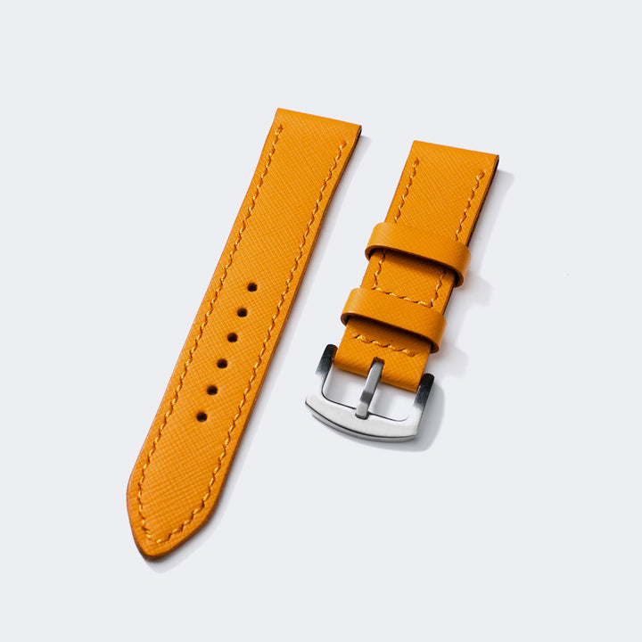 Saffiano Amber Deri Saat Kayışı