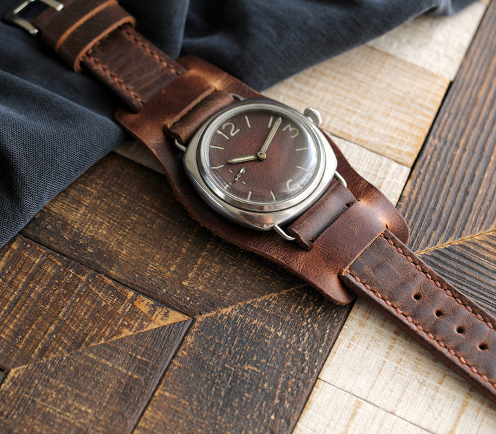 (YENİ) Bund Strap - Özel Yapım Saat Kayışı - Antik Kahve