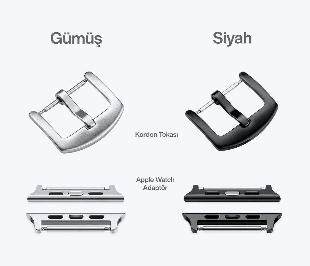 Saffiano Deri Apple Watch Kayış - Saks Mavi - Roarcraft TR