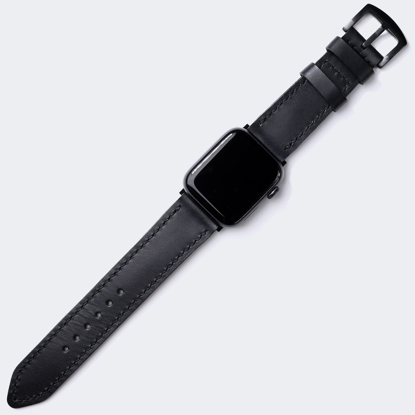 VegTan Deri Apple Watch Kayışı - Siyah - Roarcraft TR
