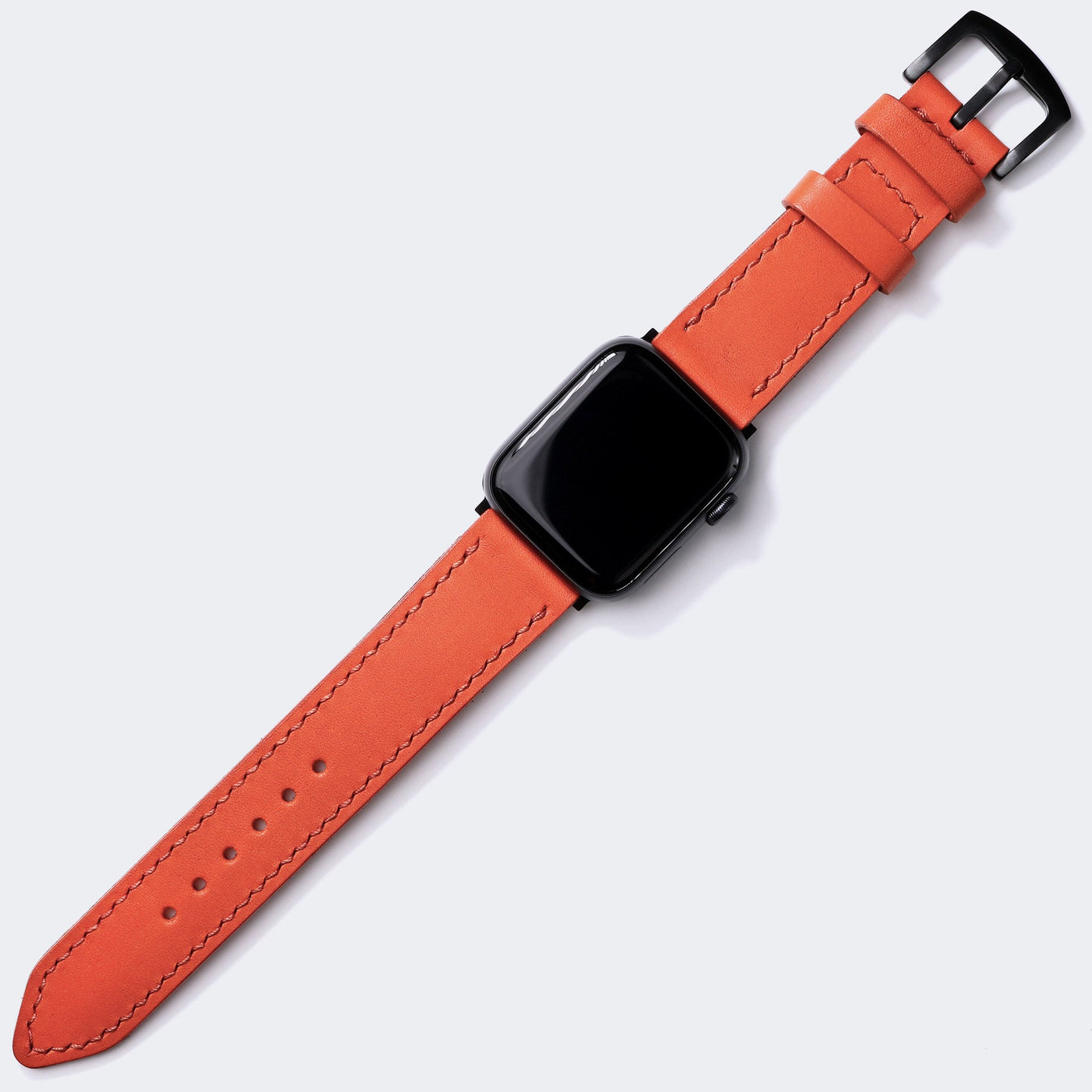 VegTan Deri Apple Watch Kayışı - Orange - Roarcraft TR