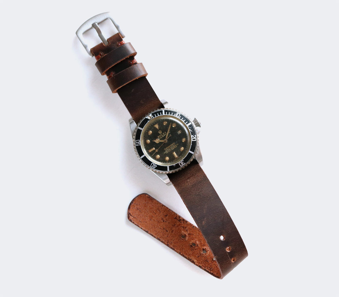 (YENİ) Nato Deri Kayış - Antik Kahve