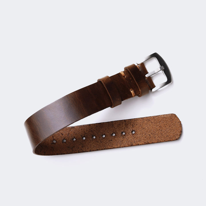 Military Deri Kayış - Antik Kahve - Roarcraft TR