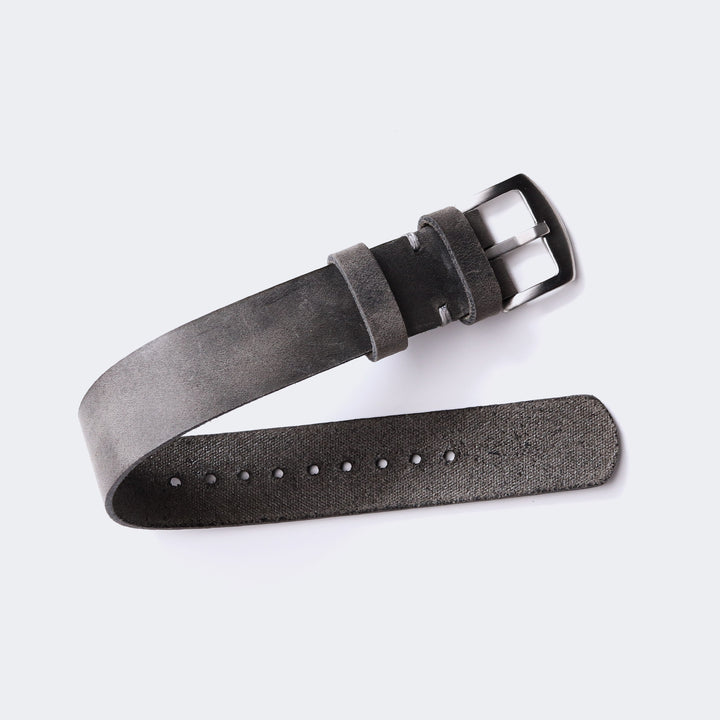 Military Deri Kayış - Antik Gri - Roarcraft TR