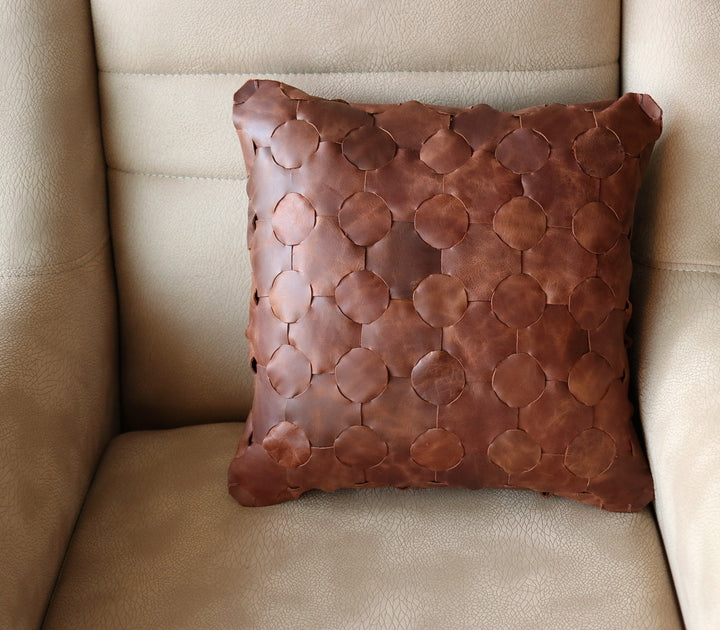 Örgü Deri Kırlent Yastık - Roarcraft TR