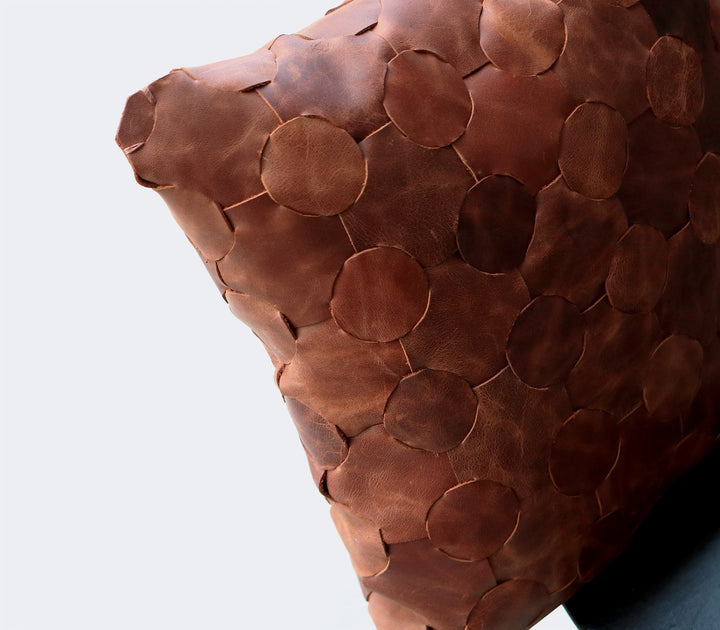 Örgü Deri Kırlent Yastık - Roarcraft TR