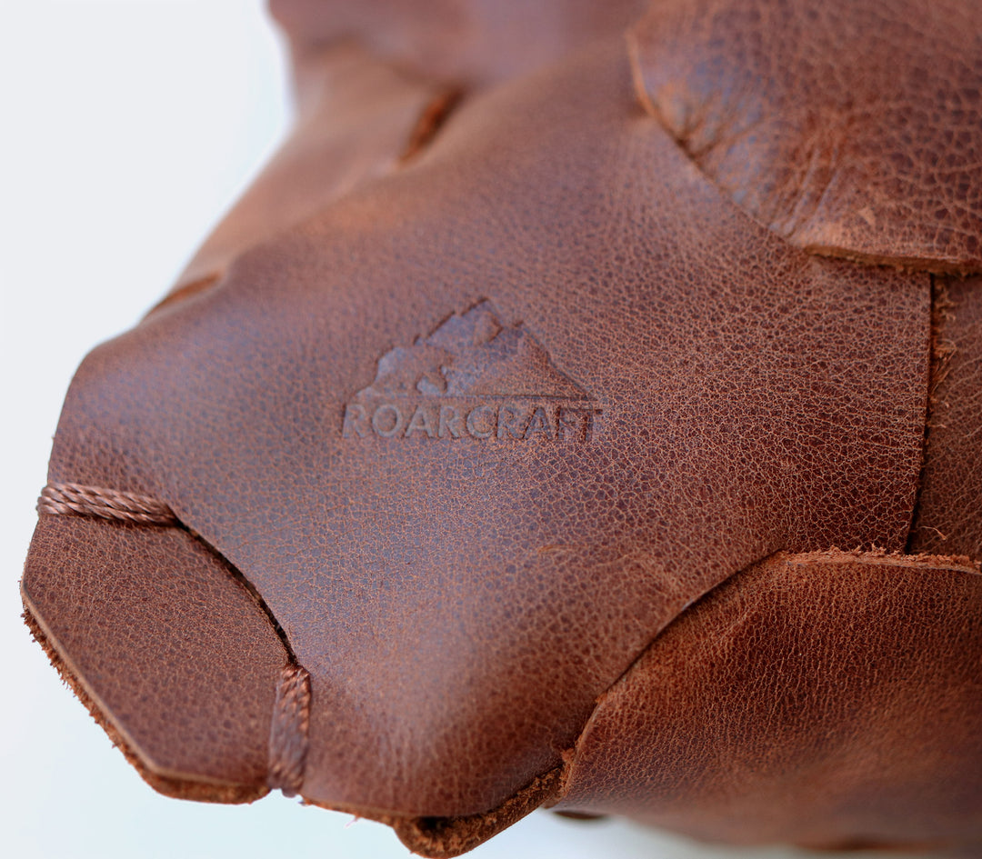 Örgü Deri Kırlent Yastık - Roarcraft TR