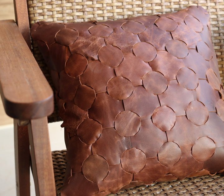 Örgü Deri Kırlent Yastık - Roarcraft TR